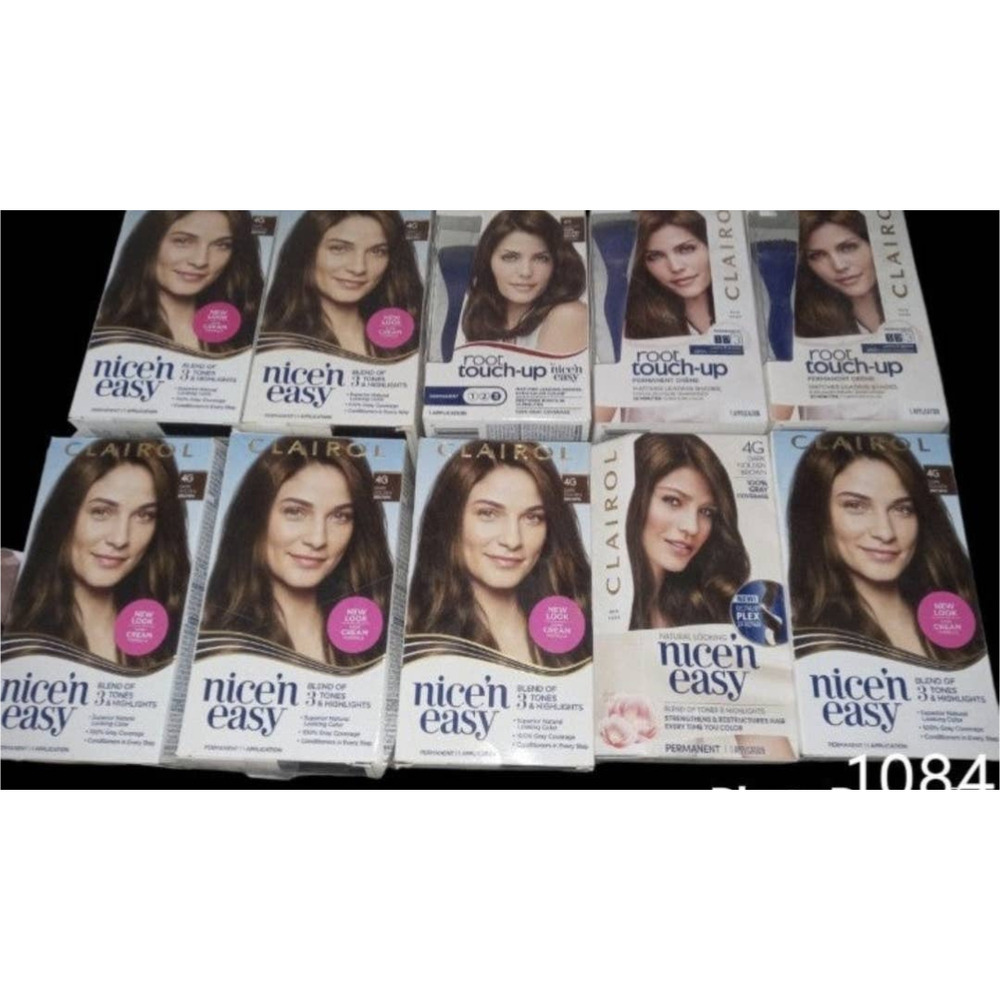 10 #4g golden brown clairol nice n easy root touch up hair color dye #1084